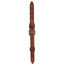 Professional's Choice 3/4 inch Harness Leather Replacement Breast Collar Tug crafted from premium Hermann Oak leather. This durable Western horse tack features heavy-duty stainless steel buckle hardware and double leather keepers for a secure fit. A high-quality replacement strap for equestrian breast collars, finished in a rich natural brown color. Essential gear for barrel racing, roping, or trail riding.