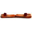 Professional's Choice Al Dunning Double Knot Bit Hobble crafted from premium light brown harness leather and rich burgundy latigo leather. This essential Western horse tack features durable double-knotted ends and white contrast stitching for a classic equestrian look. Designed to stabilize bit rings, this one-size-fits-all bit hobble is a high-quality training and performance accessory for any bridle or headstall.