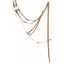 Professional's Choice Al Dunning Herman Oak Leather German Martingale with Split Reins (AD8059HL). This premium natural tan leather training aid features stainless steel hardware, adjustable snaps, and durable cord for precise horse control. A top-tier choice for western horse training and performance, offering the quality and craftsmanship of Hermann Oak leather for professional riders and trainers.