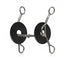 Professional's Choice Brittany 8" Shank Twist Gag Horse Bit featuring a polished stainless steel medium twisted mouthpiece and long, elegant curved shanks. This performance western bit includes black rubber bit guards to prevent pinching and provide comfort. Ideal for horse training and speed events, the twisted wire design offers precise control and communication. A must-have piece of equestrian tack for riders seeking a high-quality gag bit with leverage.