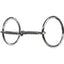 Professional's Choice Brittany Pozzi Twisted Snaffle O-Ring Horse Bit in silver stainless steel. This equestrian performance bit features a single-jointed twisted wire mouthpiece for increased control and responsiveness. The classic loose-ring O-ring design provides a direct feel, making it perfect for barrel racing or everyday training. A high-quality addition to your horse tack collection, designed for precision and durability.