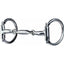Professional's Choice D Ring 3-Piece Snaffle Horse Bit with a 5 1/4" sweet iron mouthpiece and 1/2" diameter. This silver equestrian bit features a smooth triple-jointed center lozenge for balanced pressure and fixed D-rings to stabilize the bit and prevent pinching. High-quality horse tack designed for refined communication, ideal for both Western and English riding disciplines.