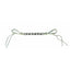 Professional's Choice Equine Chain and Rope Curb Strap with a durable silver metal chain center and adjustable white nylon rope ends. This universal fit curb strap is designed for snaffle bits, offering precise communication and comfort for horses. A high-quality piece of western horse tack essential for refined control and a professional look in the arena or on the trail.