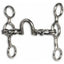 Professional's Choice Equisential Short Shank Ported Chain Horse Bit crafted in polished silver stainless steel. This Western horse bit features 5-inch cheeks and a 5 1/8-inch mouthpiece with a central solid U-shaped port flanked by flexible chain links. Ideal for precise communication, this durable horse tack is a must-have for Western riders looking for a balanced bit that provides moderate leverage and tongue relief.