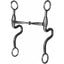 Professional's Choice Equisential Swept Back Seven Shank Horse Bit featuring a polished stainless steel finish and 8" curved S-shaped shanks. This western bit includes a single-jointed medium port mouthpiece designed for balanced leverage and effective communication. Durable equine hardware perfect for performance horses, western pleasure, and reining, offering both classic style and functional control for riders.