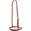 Professional's Choice Flat Nose Caveson made from premium, rich reddish-brown Hermann Oak Leather. This high-quality Western horse noseband features an adjustable silver-tone buckle and a thin headstall strap for a secure, custom fit. Ideal for training or everyday riding, the durable leather cavesson displays fine stitching and multiple sizing holes. A must-have piece of equestrian tack for performance and comfort.