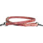 Professional's Choice Harness Leather Tie Down Strap in a rich brown finish with classic white contrast stitching. This durable western horse tack features adjustable sizing and polished silver swivel snaps for easy attachment. Stamped with the Professional's Choice logo, this high-quality leather tie down is an essential piece of equipment for barrel racing, roping, and western performance horse training.