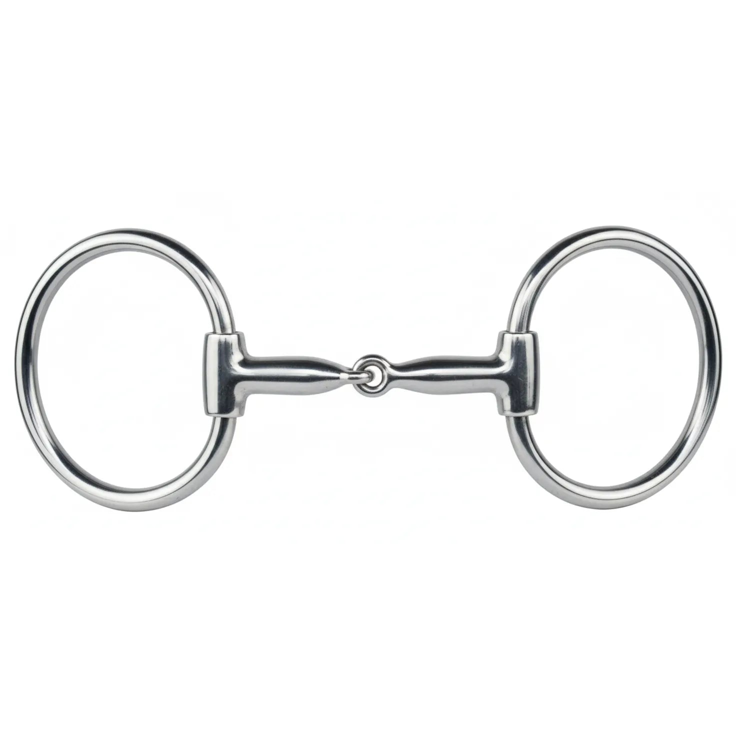 Professional's Choice O-Ring 3-Piece Snaffle Horse Bit featuring a 5 1/4" sweet iron mouthpiece and polished 2 7/8" loose rings. This premium stainless steel horse tack is designed for clear communication and comfort, making it a versatile choice for Western or English riding. Ideal for training, schooling, or competition, this durable jointed snaffle bit is a must-have piece of equestrian equipment for riders seeking quality and performance.
