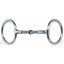 Professional's Choice O-Ring Half and Half Snaffle Horse Bit featuring a 5 1/4" single-jointed mouthpiece with half-smooth and half-twisted wire textures. Crafted from polished stainless steel, this bit includes 2 7/8" loose rings and 5/16" diameter bars. An ideal western horse bit for training and precision, providing versatile communication and a professional finish for equestrian enthusiasts.