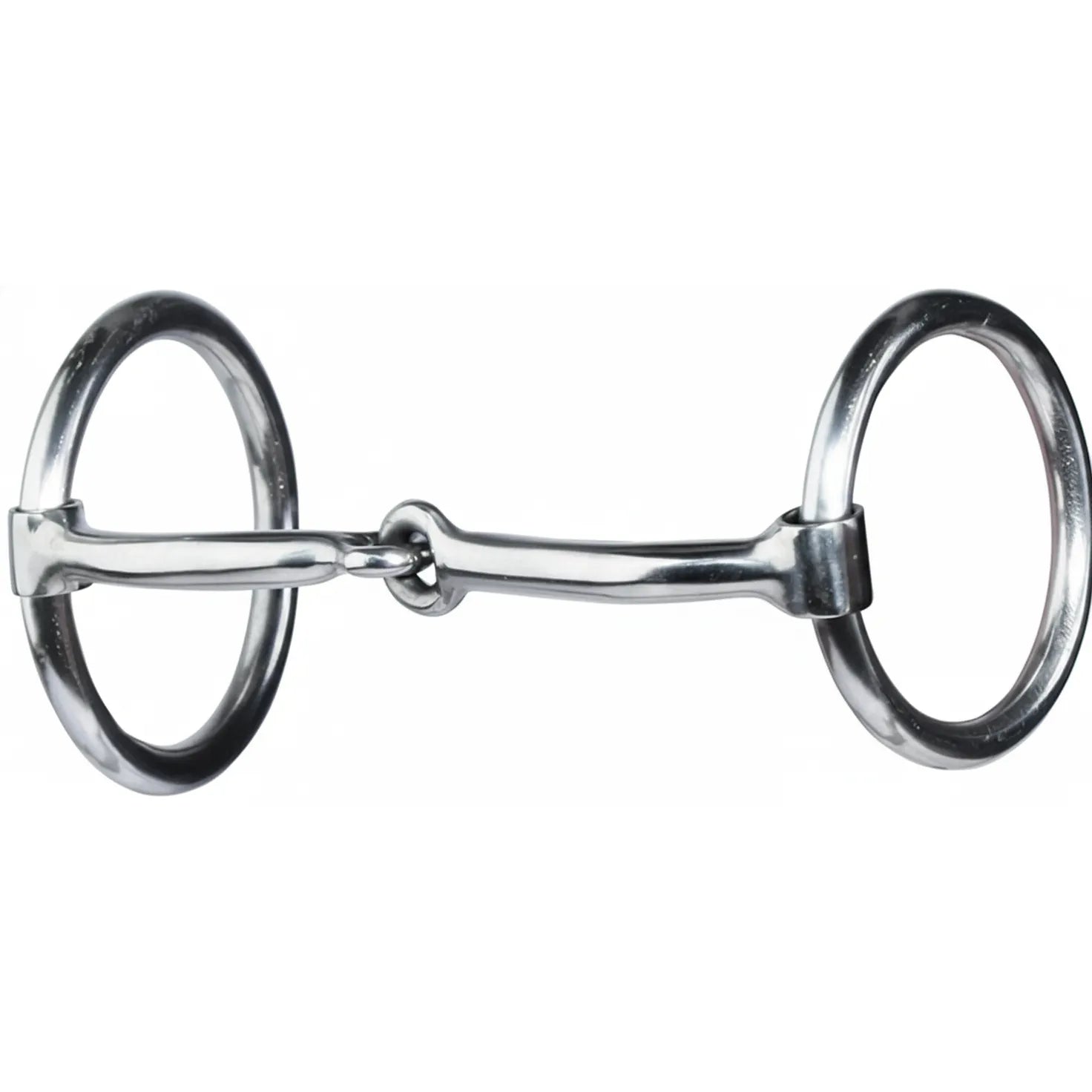 Professional's Choice O-Ring Snaffle Horse Bit (PCB-970) featuring a polished stainless steel finish. This loose ring snaffle has a 5 1/4 inch single-jointed mouthpiece with a 5/16 inch diameter and classic 2 1/2 inch O-rings. A versatile equestrian training bit designed for soft contact and clear communication, making it a staple piece of horse tack for riders of all disciplines.