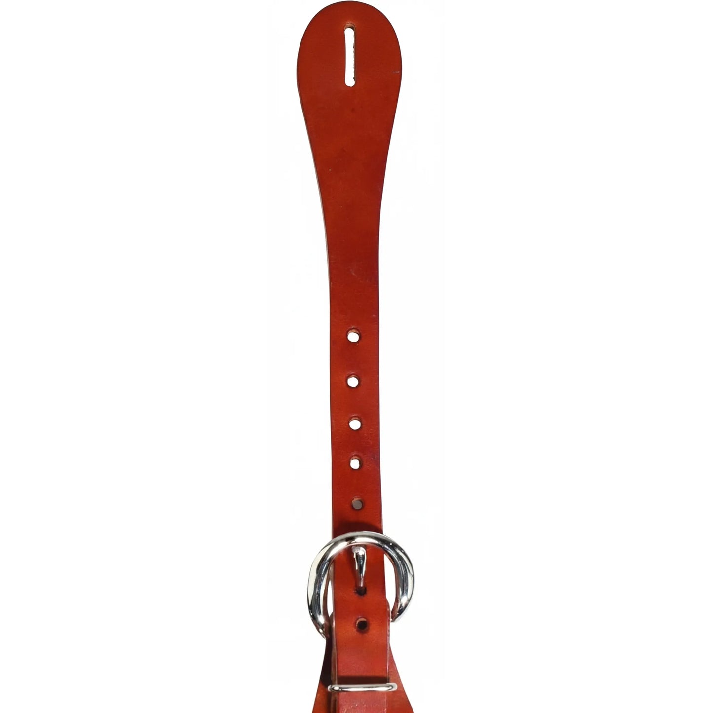 Professional's Choice Sagebrush Harness Leather Spur Straps in rich russet brown. These high-quality western spur straps feature a 5/8" stainless steel heel buckle and multiple adjustment holes for a secure, custom fit on any boot. Crafted from durable harness leather, they are a must-have for western riding, equestrian performance, and trail riding enthusiasts seeking traditional style and longevity.