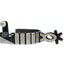 Professional's Choice Silver Bar Spurs featuring a 1" blued steel band with intricate engraved silver vertical bar overlays and wheat patterns. These premium western spurs showcase a 2 1/4" Chihuahua shank and a classic 6-point rowel. Designed for performance and style, they include swinging buttons for easy strap attachment. A perfect choice for horsemen looking for functional, decorative silver spurs for ranching or horse shows.