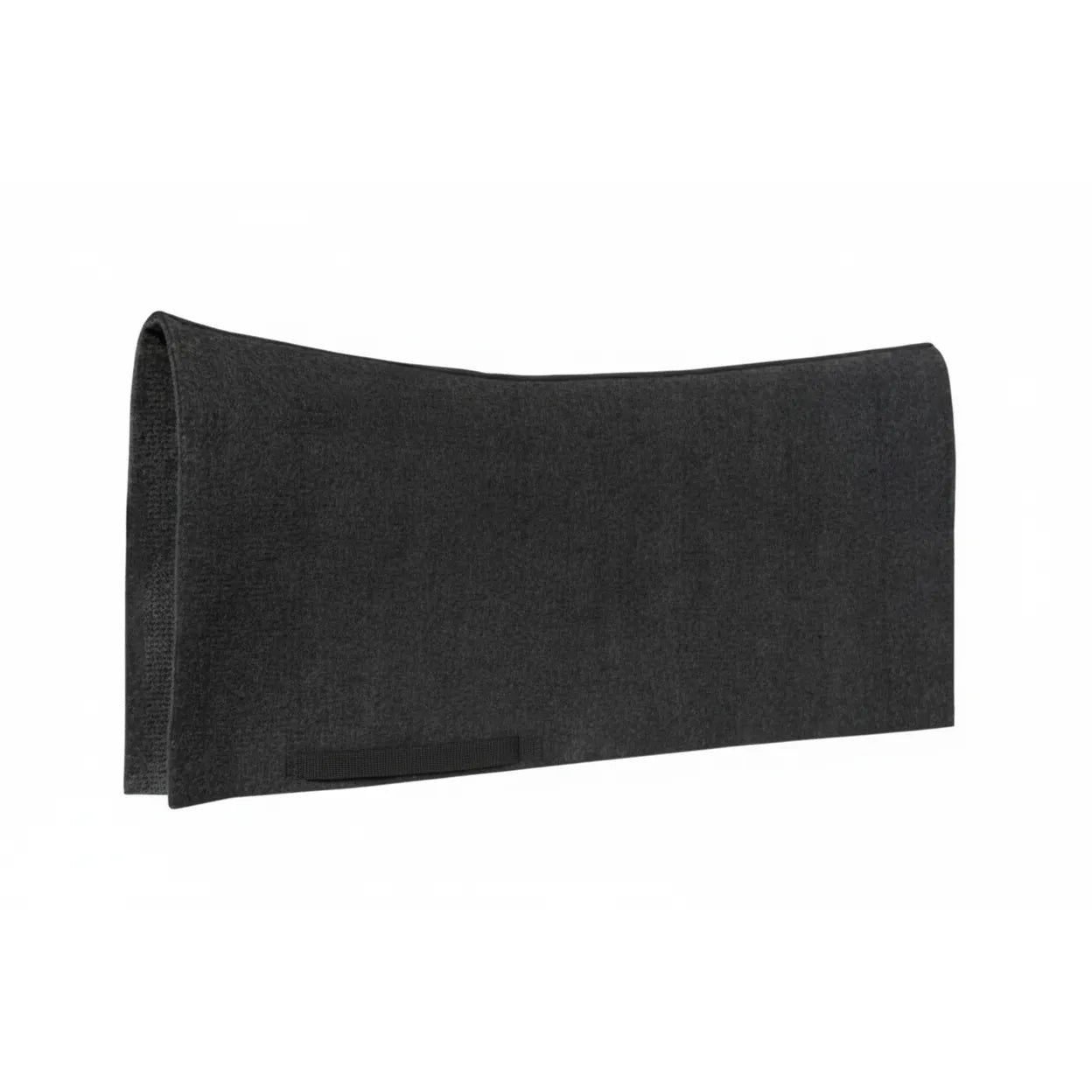 Professionals Choice Contoured Saddle Pad Liner crafted from high-quality 1/4" charcoal grey needle punch felt. This 80% wool blend horse tack accessory features a contoured spine for a perfect fit under western saddles. Lightweight and moisture-wicking, it provides an extra layer of protection and comfort for your horse while keeping your primary saddle pad clean. Essential equestrian gear for training, trail riding, and daily performance.