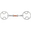 Shires Bevel Bit with Copper Lozenge, a professional-grade stainless steel double-jointed horse bit. This elegant bit features a warm copper center lozenge designed to encourage salivation and bit acceptance. The bevel ring style provides mild leverage, offering refined control and responsiveness for equestrian training. A durable, high-polish piece of horse tack perfect for riders seeking a gentle yet effective communication tool with their horse.