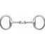 Shires French Link Eggbutt Stainless Steel Horse Bit featuring a polished silver finish and fixed eggbutt rings to prevent pinching. The double-jointed mouthpiece with a flat French link center provides a gentle, stable feel for sensitive horses. This high-quality equestrian tack essential is perfect for dressage or general schooling, offering precise communication and comfort. Durable, rust-resistant stainless steel ensures long-lasting performance.
