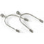 Shires Roller Ball Spurs #6267 in polished stainless steel. These gentle equestrian spurs feature a unique smooth rolling ball design to prevent skin marking while providing subtle cues. Perfect for sensitive horses, these high-quality horse spurs include a durable U-shaped frame with slotted ends for secure spur strap attachment. Ideal for English riding, dressage, or daily schooling for riders seeking soft yet effective communication.