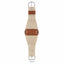 Weaver Leather 27 Strand Smart Cinch with Roll Snug Buckle. This natural blend rope cinch features durable stainless steel hardware and rich brown leather accents. The wide 27-strand design provides maximum comfort for horses, while the patented Roll Snug buckle ensures smooth, easy cinching. High-quality western horse gear perfect for training, performance, and trail riding.