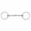 Weaver Leather 6" Stainless Steel Single Twisted Wire Snaffle Bit featuring 3" loose rings. Designed specifically for draft horses, this high-quality horse bit has a jointed, single twisted wire mouthpiece for added control and communication. The durable silver stainless steel construction provides rust-resistant, long-lasting performance. An essential piece of equestrian tack for heavy horse owners looking for precision and reliability in their training and riding gear.