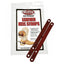 Weaver Leather burgundy latigo leather spur heel straps, 8" length. This pair of durable universal fit straps features a rich dark red color and multiple adjustment holes for various western boot sizes. The packaging includes a diagram showing the equestrian gear in use on a cowboy boot with a spur. These high-quality leather straps are designed to keep spurs perfectly positioned for a better ride.