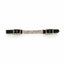 Weaver Leather Curb Strap featuring 5/8" black bridle leather straps and a 4 1/2" flat link silver-tone chain. This horse bridle accessory includes adjustable nickel-plated buckles for a precise fit. A durable, high-quality equestrian essential perfect for Western or English riding setups.
