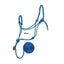 Vibrant blue Weaver Leather Diamond Braided Rope Halter and 10ft Lead set. This durable, knotted horse halter is crafted from high-quality rope, making it perfect for training, trail riding, and daily equestrian use. Featuring a classic knotted design and a matching coiled lead, this essential horse tack provides both style and control in a striking blue finish.