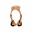 Weaver Leather Lil' Dude Stirrups for kids, crafted from durable natural tan harness leather. These adjustable western saddle stirrup attachments fit securely over the saddle horn, allowing young riders to reach the stirrups with ease. Featuring 20"-30" adjustable strap lengths and sturdy black stirrup bases, this essential horse tack is perfect for teaching children to ride. High-quality equestrian equipment for safe and comfortable western riding.