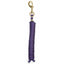 Vibrant purple Weaver Leather Mini/Pony Lead Rope crafted from durable braided polypropylene with a premium solid brass 225 swivel snap. This 7-foot horse lead rope offers a soft, secure grip and long-lasting quality, making it an essential piece of equestrian tack for training or everyday use. Stylish and functional, it features rust-resistant gold hardware and a classic braided design for mini horses and ponies.