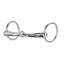 Polished Weaver Leather Nickel Plated Steel Pony Ring Snaffle Bit featuring a 4.5-inch single-jointed mouthpiece and 1.75-inch loose rings. This durable silver bit is essential pony tack for training and everyday riding, offering a classic look and reliable performance for young riders and small horses.