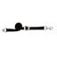 Weaver Leather adjustable black nylon horse cross tie featuring a quick-release panic snap and swivel snap for safety and convenience. Designed for use in barns and wash stalls, this durable equestrian grooming gear adjusts from 3' to 6'. High-quality silver hardware and heavy-duty webbing make it a must-have for safe horse handling and stable organization. Ideal for horse grooming kits and professional stable equipment.