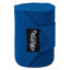 Royal blue Weaver Leather Polo Leg Wraps for horses, crafted from high-quality 4-1/2" x 9' brushed pile fleece. This single roll highlights the soft texture and black Weaver Leather logo patch. These durable equestrian leg bandages provide essential support and protection during riding, making them a must-have for horse care and exercise in a vibrant royal blue color.