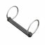 Weaver Leather Rubber Mouth Bit featuring a thick, black rubber-coated straight mullen mouthpiece and polished stainless steel rings. This 6-inch equestrian bit is designed for gentle communication and horse comfort, making it a versatile choice for various riding disciplines. High-quality horse tack and training equipment for sensitive horses.