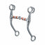Weaver Leather Tom Thumb Bit featuring a 5-inch jointed mouthpiece with alternating copper and stainless steel rollers. This professional-grade horse bit has 6-1/2 inch stainless steel cheeks and a classic swivel design, making it an essential piece of western horse tack. The copper rollers encourage salivation and relaxation in the horse’s mouth. Ideal for training and everyday riding, this durable equestrian bit provides effective communication and control.