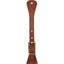 Weaver Leather Women's Burgundy Latigo Leather Spur Straps featuring a single-ply design with durable nickel-plated hardware. Handcrafted in the USA, these adjustable reddish-brown leather straps are essential western equestrian gear for securing spurs to boots with a classic, high-quality look.