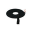 Weaver EcoLuxe Bamboo Mecate, 1/2" x 22' black horse lead rope. This eco-friendly, soft bamboo rope is coiled flat, showcasing its premium texture, a decorative tassel end, and a classic leather popper. Ideal for natural horsemanship and western riding gear, this durable equestrian lead offers a sustainable choice for horse training. Sleek, professional, and earth-conscious tack.