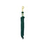 Weaver Equine Performance Lead Rope in hunter green featuring a durable braided design and high-quality brass bolt snap. This professional horse lead rope is designed for strength and comfort, with gold-toned hardware and Weaver branding. Perfect for daily horse handling or training, this dark green lead rope combines style with reliability for every equestrian.