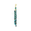 Weaver Equine Performance Lead Rope featuring a stylish turquoise, black, and tan braided pattern. This durable horse lead rope is equipped with a heavy-duty solid brass bull snap for secure attachment and a comfortable grip. Perfect for daily horse handling, training, and equestrian use, combining professional performance with high-quality materials.