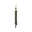 Weaver Equine Performance Lead Rope featuring a durable black and tan twisted rope design. This professional horse lead includes a high-quality solid brass bolt snap for secure attachment and a signature Weaver brand tag. Ideal for equestrian training and daily horse handling, this lead offers both comfort and long-lasting strength. Perfect for horse owners seeking reliable and stylish horse tack.