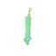 Weaver Equine Performance Lead Rope featuring a vibrant light blue and lime green braided soft-grip design. This durable horse lead includes a high-quality solid brass bolt snap for secure attachment and a knotted end for a comfortable hold. Perfect for daily horse handling, grooming, and training, this equestrian accessory combines style and functionality.