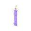 Weaver Equine Performance Lead Rope in a stylish purple color. This soft-grip cotton horse lead features a premium coiled design for maximum comfort and a heavy-duty solid brass bolt snap for security. A durable and chic lavender lead rope perfect for everyday barn use, horse shows, or training. High-quality equestrian gear for horse owners.