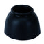Weaver Heavy Duty Black Rubber Bell Boots for horses. These pull-on style bell boots provide ultimate hoof and heel bulb protection. Crafted from durable, thick rubber with a rolled top edge to minimize rubbing and chafing. Essential equestrian protective gear for training, performance, or pasture turnout. Sleek black finish for a professional look.
