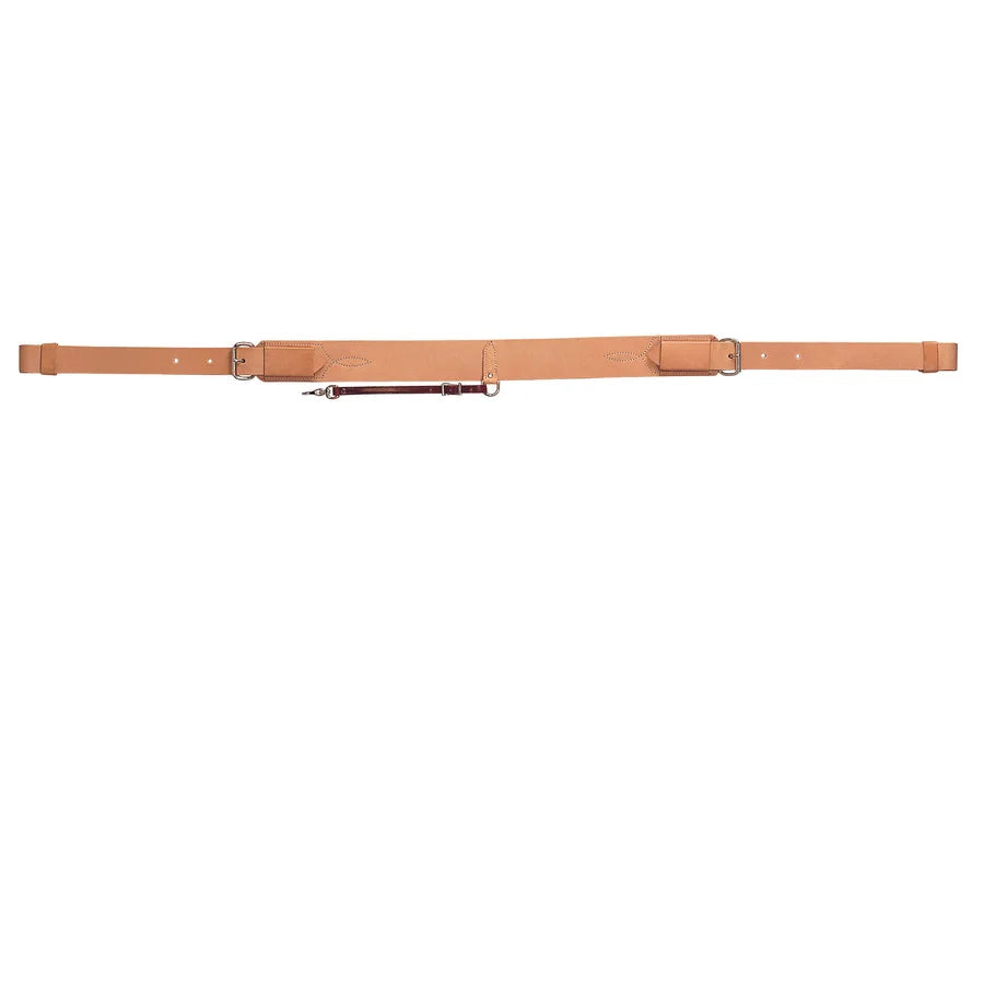 Weaver Leather 3-Ply Complete Back Cinch - Heavy Duty Leather Rear Girth with Connector Strap