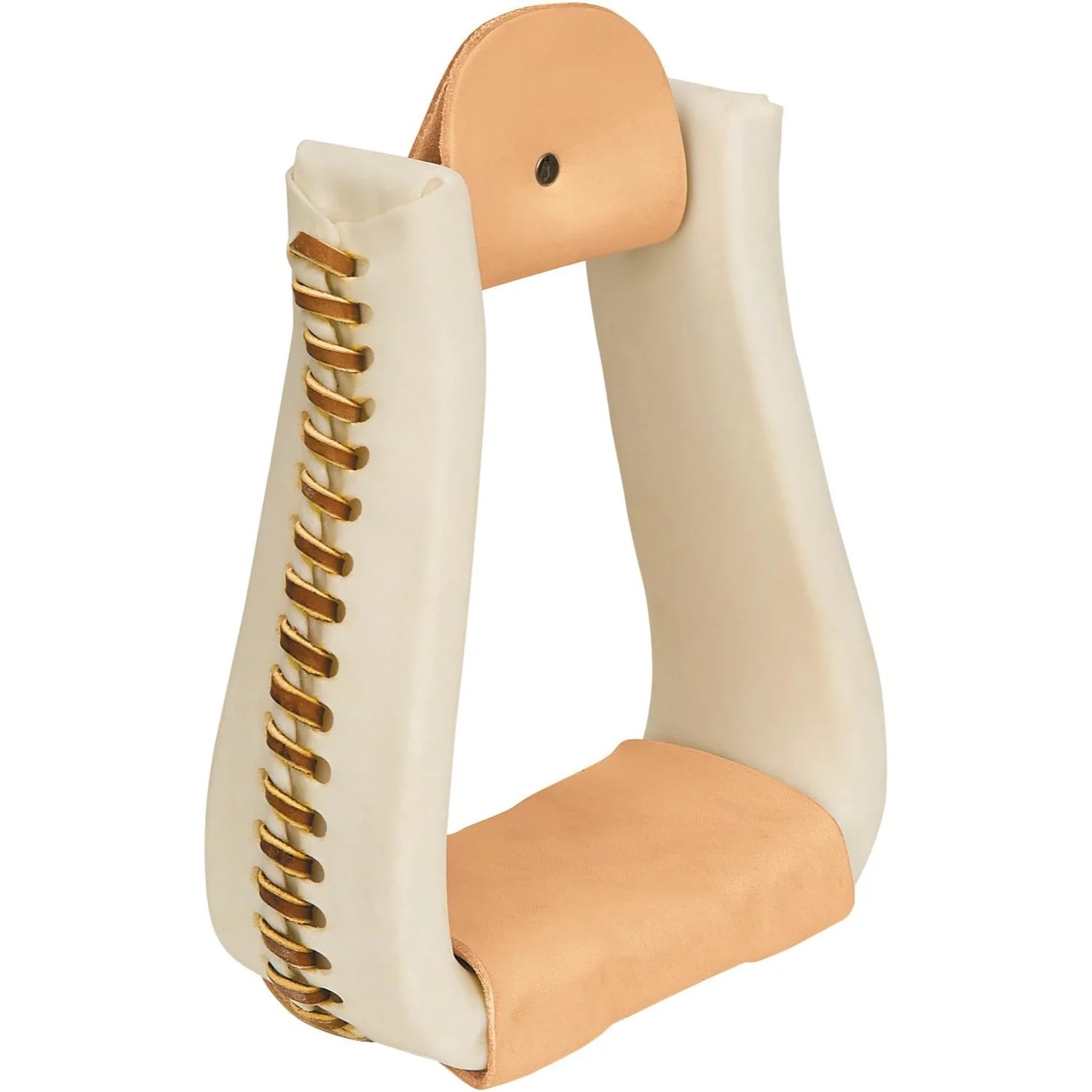 Weaver Leather 3" Rawhide Covered Roper Stirrups - Durable Ranch-Ready Western Stirrups