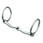Weaver Leather 5" jointed bit in polished silver stainless steel. This single jointed loose ring snaffle bit is designed to improve horse comfort and control. Essential equestrian tack for riders, the loose rings allow for more movement in the horse's mouth, making it a versatile horse bit for training or trail riding. Durable and high-quality horse gear for better communication between horse and rider.