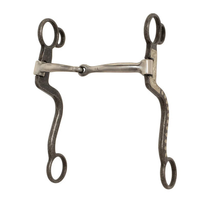 Weaver Leather 7" S-Shank Western Bit - 5" Sweet Iron Mouthpiece for Responsive Control