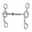 Weaver Leather All Purpose 5-inch Horse Bit with a jointed twisted wire mouthpiece and polished stainless steel shanks. This versatile silver leverage bit features multiple rings for custom rein placement, offering precise control and communication. Durable equestrian tack ideal for training across various riding disciplines, designed for both style and performance in the arena.