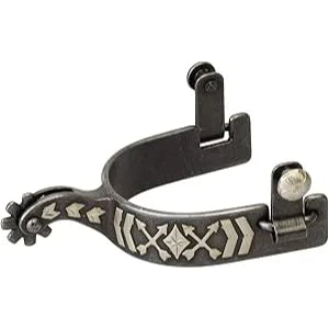 Weaver Leather Arrow Spurs - Black Steel Western Riding Gear for the Long Haul