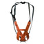Weaver Leather Average Marking Harness for rams, featuring durable brown leather straps with metal rivets and adjustable black nylon straps with quick-release buckles. This high-quality leather and nylon marking harness is designed for sheep and goat management, providing a secure and comfortable fit. A reliable livestock tool for farmers, optimized for field use and long-lasting durability.