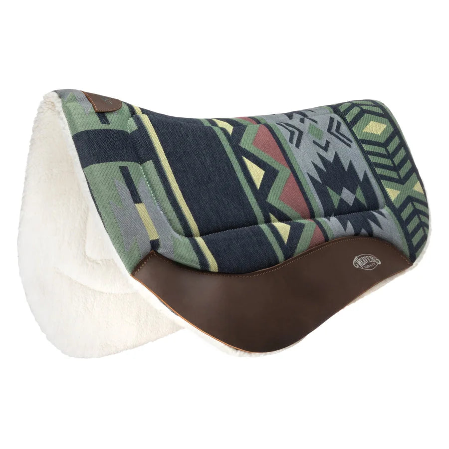 Weaver Leather Barrel Fleece Saddle Pad - 28" x 34" - Contoured for Performance and Comfort