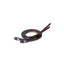 Weaver Leather Basin Cowboy Collection 8-foot split reins in deep mahogany leather with black painted edges. These premium western split reins feature contrasting white stitching and decorative silver floral conchos over basketweave stamped ends. A stylish and durable horse tack essential, perfect for western riding, ranch work, or competition.