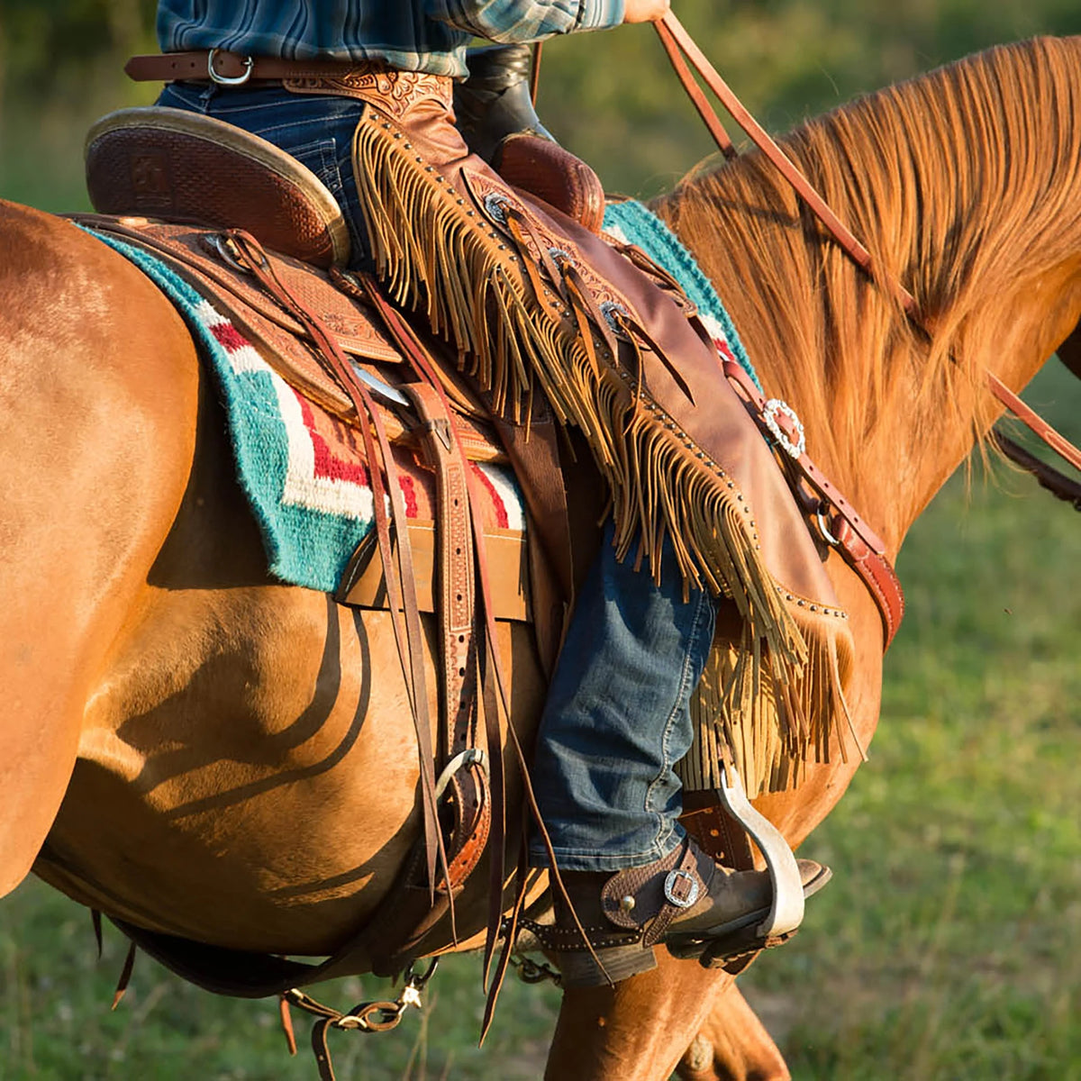 Weaver Leather Basin Cowboy Spur Straps, Cowboy